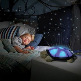 Светеща музикална детска нощна лампа костенурка с успокояващи мелодии