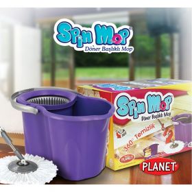 SPIN MOP - Mагически моп с центруфуга за пране и изтискване!