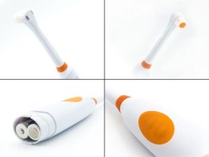 Водоустойчива електрическа четка за зъби с глава 3 въртящи се глави