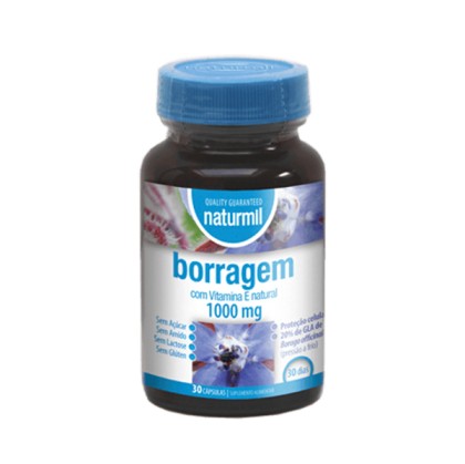 Пореч (Borage) + Витамин Е – за кожата, хормоналния баланс, ставите, 30 капсули