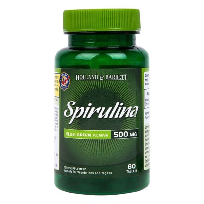 Спирулина (Spirulina) 500мг таблетки, H&B