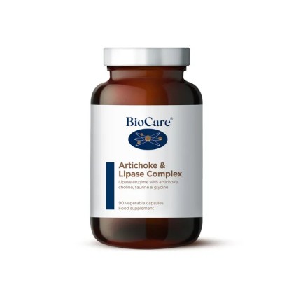 BioCare Artichoke & Lipase Complex 90 Vcaps за отлична храносмилане , без подуване на стомаха