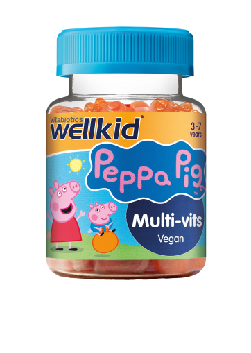 Wellkid Peppa Pig Multivitamins / Уелкид Пепа Пиг Мултивинамини, 30 меки дъвчащи дражета