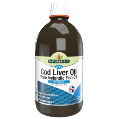 Масло от черен дроб на треска (Cod Liver Oil Liquid) 500мл