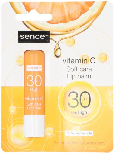 Балсам за устни SPF 30 и Vitamin C подхранва и предпазва , 2 броя опаковка SENCE 