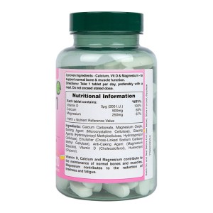 Калций магнезий и витамин Д3 Calcium, Magnesium & Vitamin D3 120 tablets, H&B