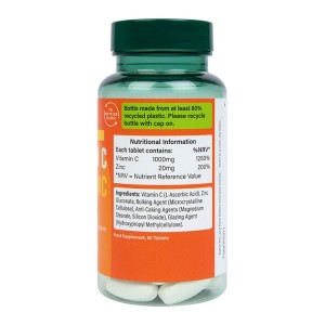 Витамин С + Цинк (Vitamin C + Zinc) 60 таблетки, H&B