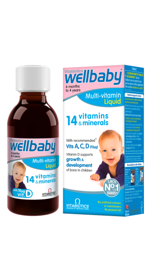 Мултивитамини за бебета Уелбейби Сироп , 250 ml, Wellbaby Liquid 