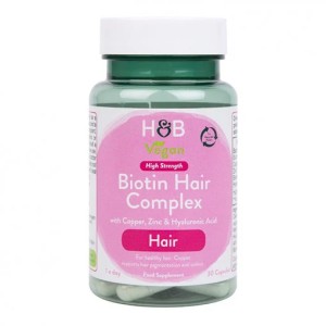 Биотин комплекс за коса (Biotin Hair Complex) 30 капсули, H&B