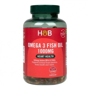 Омега-3 концентрирано рибено масло (Omega 3 Fish Oil) 120 капсули, H&B