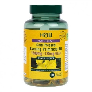 Масло от вечерна иглика (Evening Primrose Oil) 1500мг 60 капсули, H&B