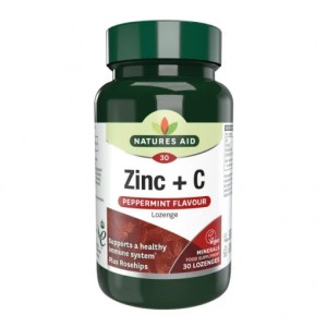 Цинк + Витамин C (Zinc + Vitamin C) 30 таблетки за смучене